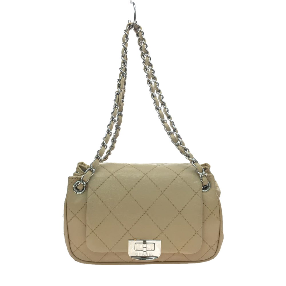 Chanel Leather Wild Stitch Chain Shoulder Bag